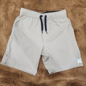 💙 Hurley Kids, size 8,  Light Tan Shorts with Black Drawstring
